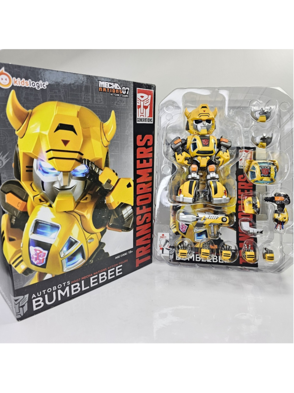 Kids Logic MN07 Transformers Mecha Nation Autobots Bumblebee LED Figure